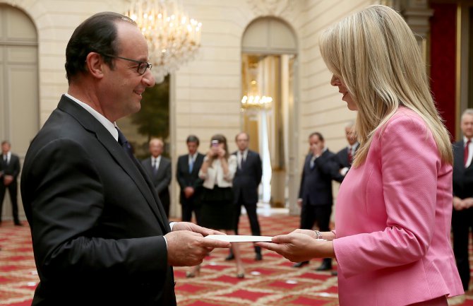  Irena Radović predala akreditivna pisma  predsjedniku  Francuske, Fransoi Olandu