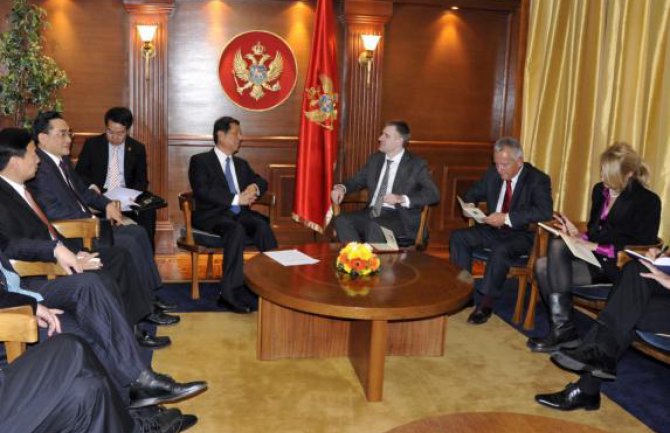 ''Odnose Crne Gore i Kine bilježi veoma pozitivan trend razvoja''