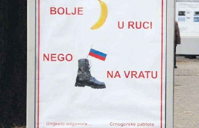 Protest Rusa zbog misterioznog bilborda, Lukšić ih smiruje