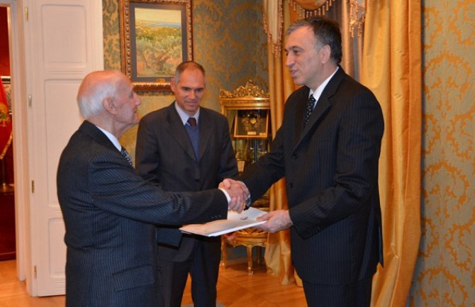 Vujanović primio akreditive tri nova ambasadora