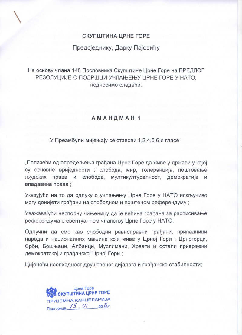 amandmaniRezolucijaoNATO