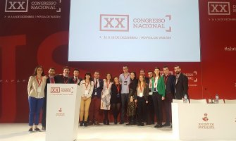 Nikola Pešić na kongresu Socijalističke omladine Portugala