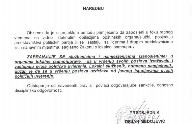 Mojkovac: Zabranjena politika i političari u toku radnog vremena
