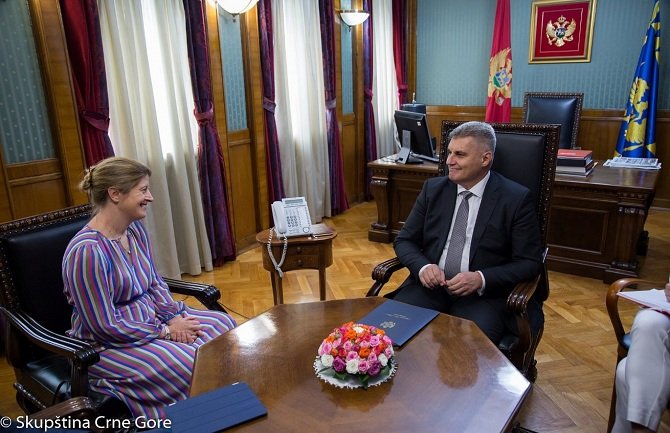 Predsjednik Skupštine razgovarao sa ambasadorkom Velike Britanije