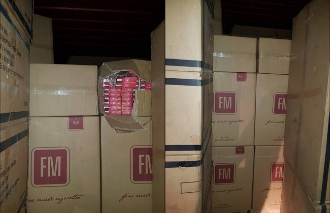Bar: Zaplijenjene cigarete vrijedne 719.000 eura