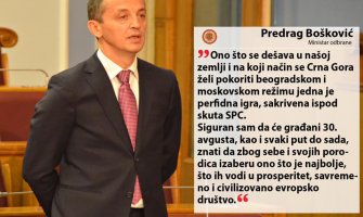 Bošković: Žele da pokore CG beogradskom i moskovskom režimu