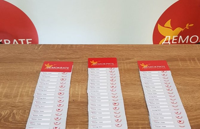 Demokrate: Bilježimo masovan priliv novog članstva na teritoriji cijele CG