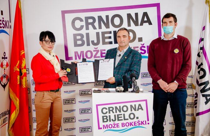  Krivokapić na listi Crno na bijelo u Herceg Novom