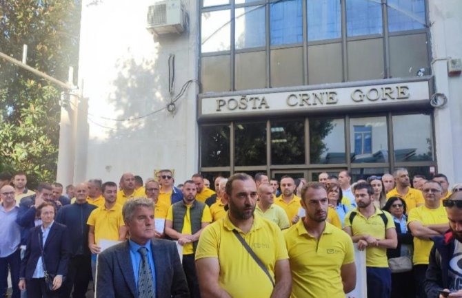 Štrajkački odbor Pošte: Netačne tvrdnje da je inspekcija rada utvrdila kako nijesu ispunjeni zakonski uslovi za stupanje u štrajk