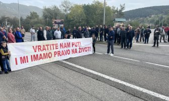Mještani Bistrice blokirali put: Ili nastavak radova ili radikalizacija protesta