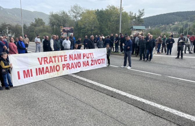 Mještani Bistrice blokirali put: Ili nastavak radova ili radikalizacija protesta